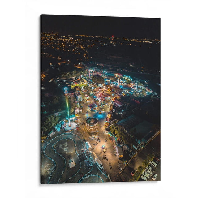 Cuadro decorativo - JUEGOS MECÁNICOS, Luis Fernando García Cortez 60x80 Canvas Lab Ciudades, México,