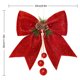thumbnail image 4 of De Lazos Grandes Hechos A Mano, Lazo De Cinta De Navidad Con Purpurina, Conos De Pino, Decoración De Árbol De Navidad, Adorno De Navidad Hecho A Mano 4 Uds. Cateissary HA038763-00, 4 of 6
