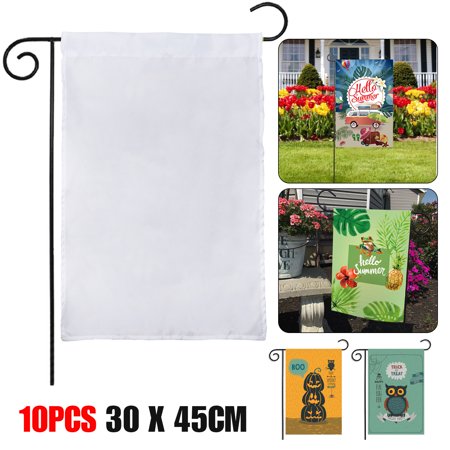 Eeekit Blank Garden Flags 10pcs 12 X 18 Garden Flags Banners