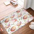 thumbnail image 4 of Rateoe colorful easter eggs Pattern Flannel Door Mat Indoor Outdoor Entrance, Waterproof All-Weather Doormat,Fade Resistant, Low Profile Entryway Mat 16x24in, 4 of 7