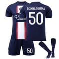 thumbnail image 1 of 2223 Paris Saint-Germain Messi Jersey Home No. 10 Neymar Mbappé No. 7 PSG Camiseta de fútbol para niñosInicio 50 con calcetines, 1 of 1