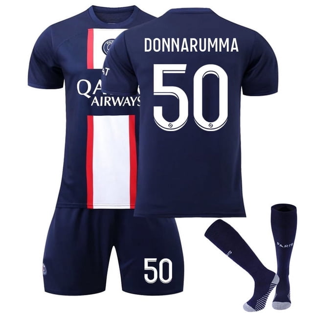 2223 Paris Saint-Germain Messi Jersey Home No. 10 Neymar Mbappé No. 7 PSG Camiseta de fútbol para niñosInicio 50 con calcetines