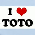 thumbnail image 2 of CafePress - I Love TOTO Infant Bodysuit - Baby Light Bodysuit, Size Newborn - 24 Months, 2 of 4