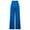 Blue, variant on Women's Casual Autumn Straight Solid Color High Waist Suit Pants With Pocket Hot Pink M