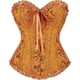 thumbnail image 2 of Vintage Corset Tops for Women, Corsets Costumes, Lingerie Bodyshaper Underwear, Wedding Bride Gold XL, 2 of 3