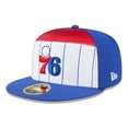 thumbnail image 3 of Men's New Era  White/Royal Philadelphia 76ers 2025 NBA Tip Off Split Panel 59FIFTY Fitted Hat, 3 of 5