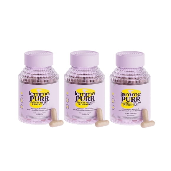 Purr Probiótico vaginal para mujeres, equilibrio del pH y salud urinaria, 62 cápsulas vegetales