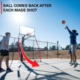 Rukket Sports 6x10 Adjust Return Net Air Defense Basketball Backstop