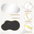 thumbnail image 3 of Irregular Wavy Wall Mirror - PAIHOME: Asymmetrical Shape, HD Reflection, Modern Decor for Bedroom, Bathroom, 26"×46", 3 of 7