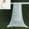 thumbnail image 5 of NIBOLOG Newborn Baby Solid Color Soft Long Blanket Swaddle Wrap Infant Photography Prop, 5 of 8