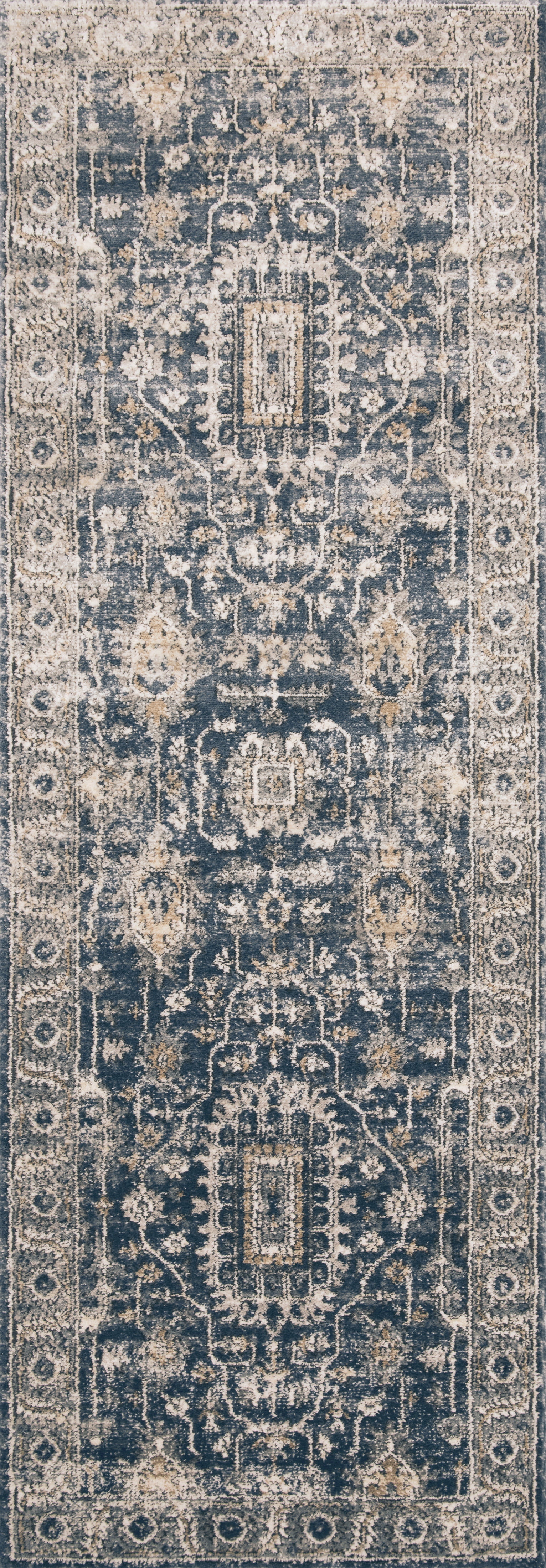 Loloi Teagan Denim / Pebble 3'-4" x 5'-7" Accent Rug