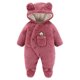 thumbnail image 2 of Bebé Oso De Dibujos Animados Canastilla Onesies Niñas Niños Ropa De Abrigo De Invierno Orejas De Animales Mamelucos En General Mono Con Capucha Odeerbi LM103-3244, 2 of 4