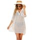 thumbnail image 1 of Traje de baño para mujer Camisa para cubrir la playa Bikini Ropa de playa Traje de baño Vestido para cubrir la playa, B-blanco-delgado, S Feliz Sencillez, 1 of 5