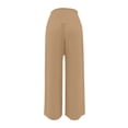 thumbnail image 6 of JIAYUE Women's Pants Ankle Length Wide Leg High Waist Palazzo Summer Flowy Beach Trousers With Pockets Casual Bottoms For Women, 6 of 6