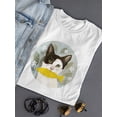 thumbnail image 3 of Cat Holding A Fish T-Shirt Women -Victoria Borges Designs, Female 3X-Large, 3 of 4