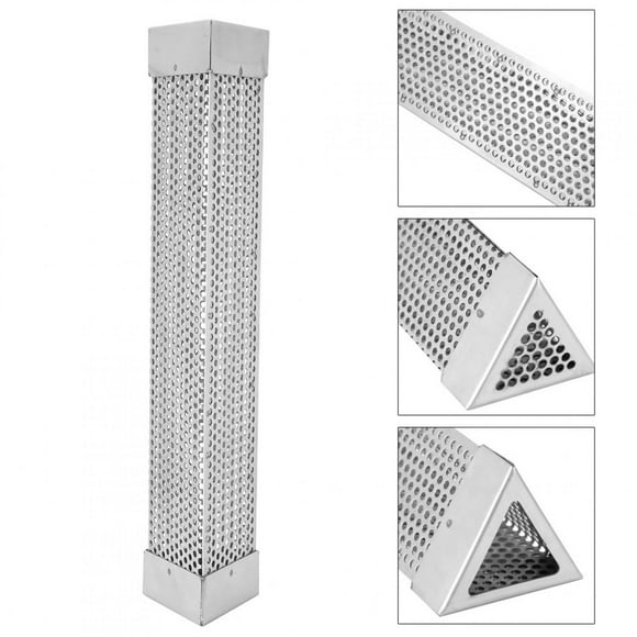 Bbq Smoker Accessory Smoker Tube Web Tube Storage Smoked Stainless Steel Smoked Tube Bbq Smoker Tube for Organizer Smoke Tube Smoking Tube Case Electric Grills