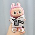thumbnail image 5 of Ropa para muñecas de peluche en miniatura de 17 cm, accesorios, suéter de calle universitaria, ropa para muñecas Labubu Idol, 5 of 5