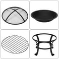 thumbnail image 2 of Ktaxon Brasero en Fer à Pieds Courbés de 22 Pouces pour Brûler du Bois Fire Pit pour Jardin Piscine Noir, 2 of 10