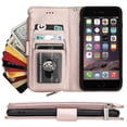 thumbnail image 2 of Funda tipo cartera para iPhone 6 Plus y 6s Plus con cordón y tarjetero de piel sintética, 2 of 5