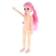 thumbnail image 2 of Muñeca 1/6 '', 20 bos articudas, cuerpo desnudo, ojos 3D, pelo rosa, piel bnca, bricoje rizada rosa Zulema BJD Doll Body Girl, 2 of 8