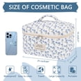 thumbnail image 3 of Soda Candy Large Makeup Bag Cotton Cosmetic Bags for Travel Cute Floral Coquette Aesthetic Toiletry Bag for Women, 3 of 7