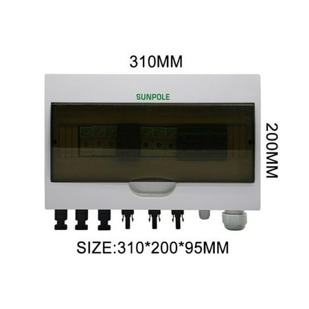 

1000V 3 In 1 Out Solar Photovoltaic Array 3 String Solar Pv Combiner Box Wire