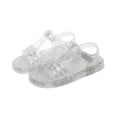 thumbnail image 5 of Viluyesy Girls Crystal Jelly Sandals - Soft-Soled Princess Beach Shoes Summer Dress Party Wedding White Size 11, 5 of 10