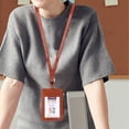 thumbnail image 4 of FloreceBien - Porta credencial de moda con cordón, bonita billetera para credencial de identificación para mujer, billetera con cordón de identificación y ranuras, 4 of 5