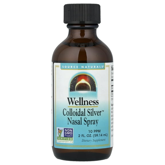 Source Naturals Source Naturals Wellness Colloidal Silver Nasal Spray, 2 oz