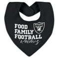 thumbnail image 3 of Infant & Newborn WEAR by Erin Andrews Las Vegas Raiders Sleep and Play Full-Zip Sleeper & Bib Set, 3 of 3