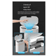 thumbnail image 4 of de Basura Inteligente para el Hogar, Gran Capacidad, para Sala de Estar, Dormitorio, Cocina, Inodoro, Impermeable, Automático, Inducción Eléctrica, 4 of 5