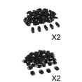 thumbnail image 1 of 200 Pieces Black Cord Lock Stopper for Paracordaa Shoes Lace Sportwear perfecl Bloqueos de cable de tope de palanca, 1 of 8