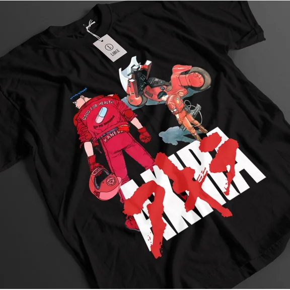 RARE Akira Shirt Kaneda Tshirt Tetsuo T-Shirt Kei Manga Top Shikishima Bike Anime Tee