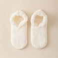 thumbnail image 2 of Hontri Socks in Sale, Women's Winter Super Thick Couples Home Short Shoes and Socks Lamb Wool Warm Plush Floor Socks 1 Pair of Socks White, 2 of 3