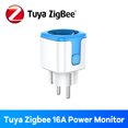 thumbnail image 1 of Zigbee Smart Plug 16A EU Bluetooth Work With Alexa Google Home Tuya App Remote Control Time Energy Monitor for Electrical Socket, 1 of 5