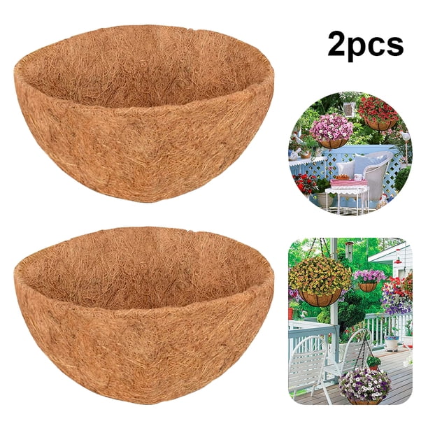 Macetero Flores Fibra Natural Cortable para Suministros Del (8 Pulgadas) Verde