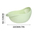 thumbnail image 5 of Rice Washer Strainer Bowl, 3.1*8.7 Inch 4-in-1 Washing Bowl for Quinoa, Rinser With Side Drainers Small Colander for Cleaning Fruits, Vegetables, and Beans - Versatile Kitchen Tool, 5 of 5