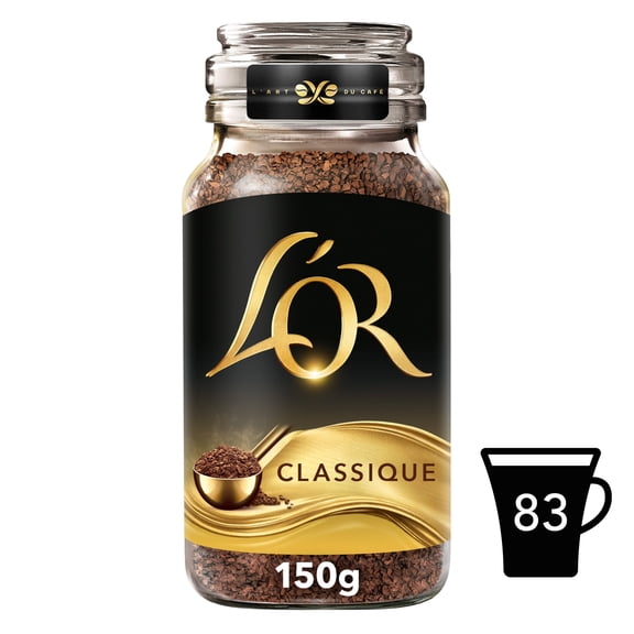L'or. Classique Instant Coffee 150G, Imported from Britain