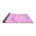 thumbnail image 2 of Ahgly Company Indoor Square Abstract Pink Contemporary Area Rugs, 7' Square, 2 of 4