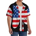 thumbnail image 2 of KLL American St Patrick's Day Print Men's Shirt Short Sleeve Button Down Summer Cuba Beach Shirts-4X-Large, 2 of 5