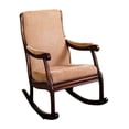 thumbnail image 1 of Furniture of America Rivers Traditional Wood Padded Rocking Chair in Antique Oak, 1 of 6