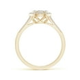 thumbnail image 2 of ANGARA Natural Diamond Split Shank Engagement Ring in 14K Yellow Gold for Women (Size-3.2mm| Color-I-J| Clarity-I1-I2) | April Birthstone, Anniversary, Jewelry Gift for Women | Natural Diamond Ring, 2 of 8