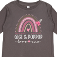 thumbnail image 4 of Inktastic Gigi and Poppop Love Me Rainbow Girls Long Sleeve Toddler T-Shirt, 4 of 5