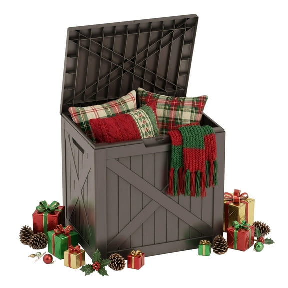 MAYEERTY 48 Gallons Large Package Drop Box with Bold “Deliveries”, Lockable Lid