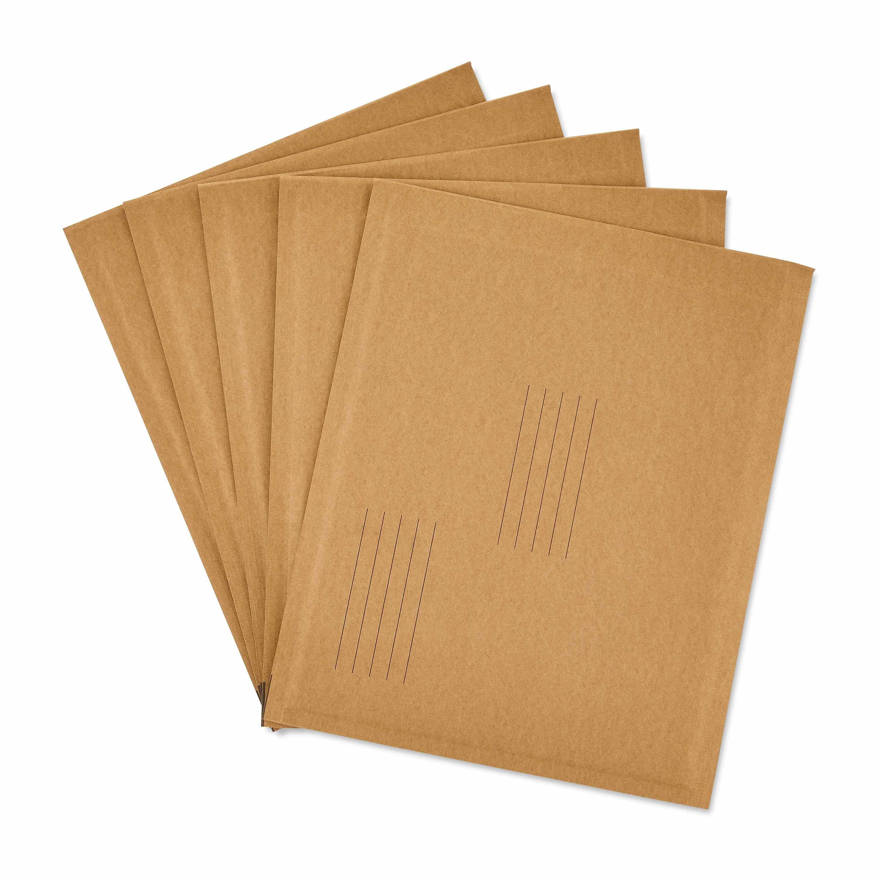 (4 pack) Pen+Gear Padded Paper Mailer, #2, 8.5 in x 11 in, Brown Kraft, 5 Count