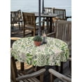 thumbnail image 2 of Outdoor Tablecloth with Umbrella Hole for Patio/Picnic/Party/Camping, Green Leaves Waterproof Table Cloth Round Cover Washable, Elegant Pastoral Summer Botanical Rustic (Dia 54"), 2 of 8