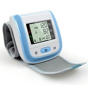 Blood Pressure Monitor, Automatic Blood Pressure Machine Wrist Cuff with Heart Rate, LCD Display, Memory and Carrying Case