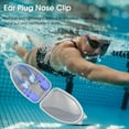 thumbnail image 2 of 1 Set Portable Ear Plugs Waterproof Comfortable Flexible Nose Clip Earplugs Set for Swimming, 2 of 10