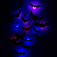 thumbnail image 5 of 12 Pack Bats Halloween Wall Decor 12 Pack Bat Lights Halloween Bat Lights Halloween Bats Wall Decor Halloween Decorations Indoor, 5 of 10