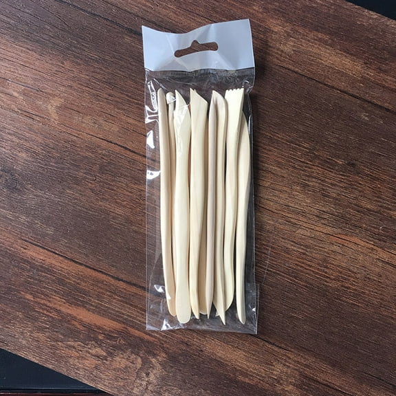 Kesenlong Pottery clay tools 10pcs Clay Modeling and Carving Kit Wooden Clay Sculpture Tools for Pottery Craftwork